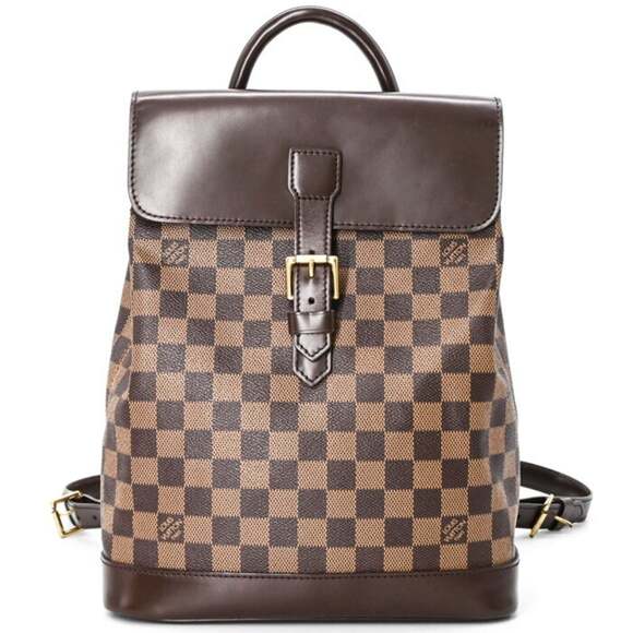 LOUIS VUITTON Authentic Brown Damier Canvas Backpack main image 16